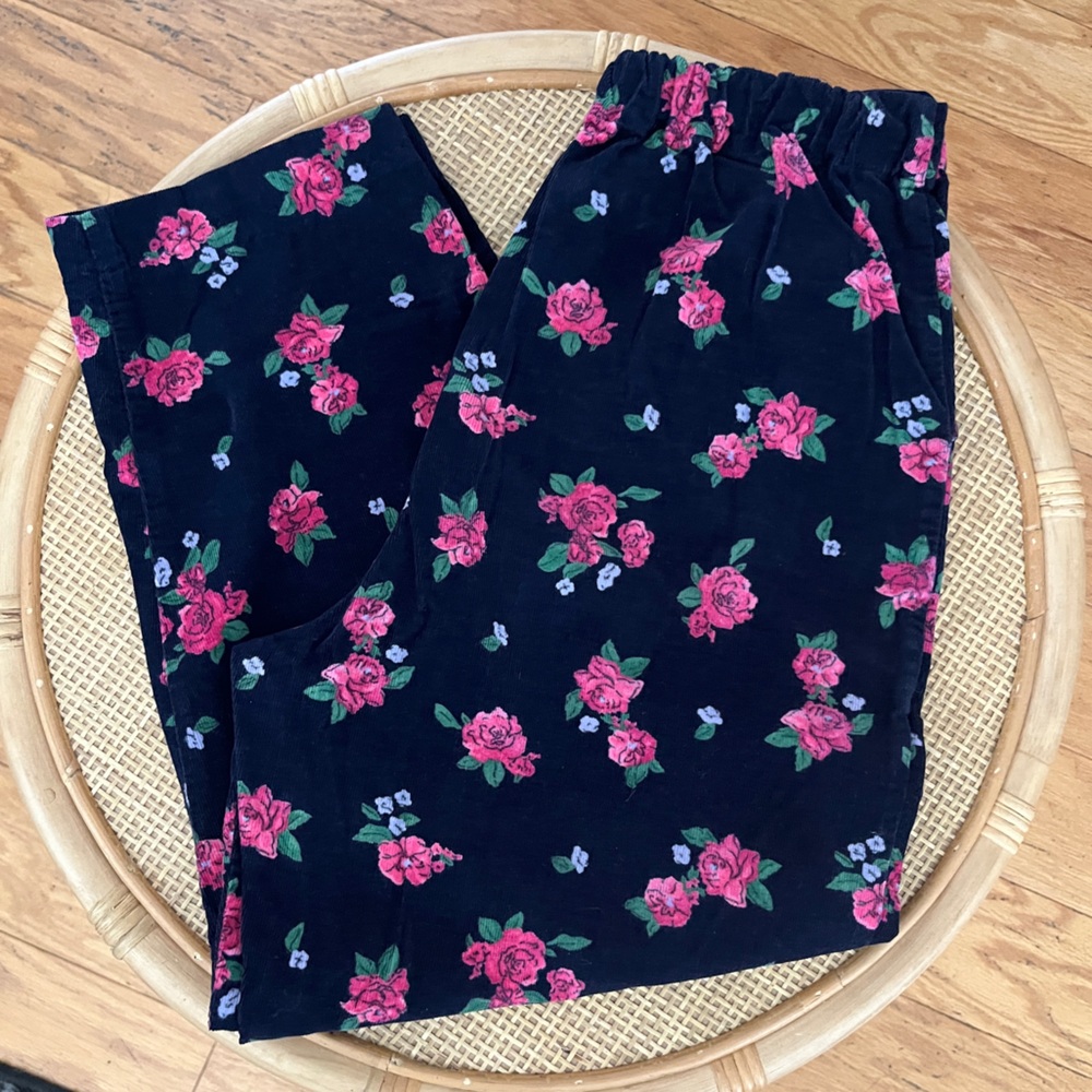 Corduroy capris